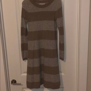 Banana Republic Grey/Tan Cashmere Blend Dress